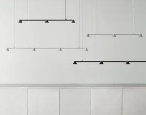 Závěsná lampa Hat Lamp Linear Large, black