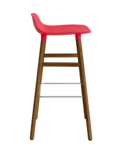 Barová židle Form 75 cm Walnut, bright red