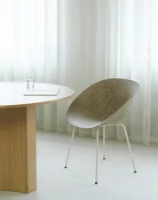 Židle s područkami Mat, seaweed / cream