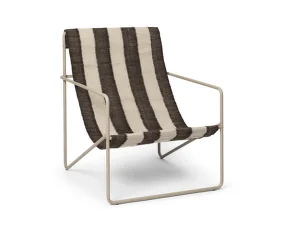 Křeslo Desert Lounge Chair, cashmere / chocolate