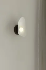Nástěnná lampa Florii 1, dark bronze/white