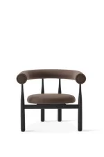 Křeslo Bukowski, black/Wooly Plus 1008