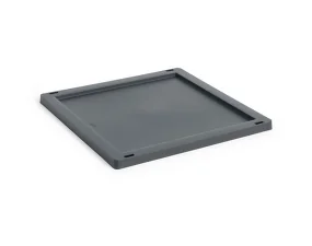 Plastové víko Colour Crate Medium Square/Cube, charcoal