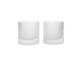 Sklenice na vodu Ripple Tumbler set 2 ks, frosted
