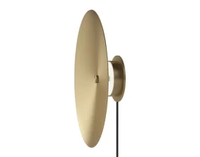Nástěnná lampa Reflection, brass lacquered aluminium
