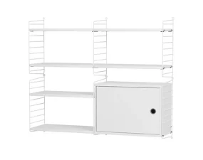 Policová sestava String Living Room R, white