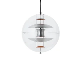 Závěsné svítidlo VP Globe Ø40, brushed alu/orange