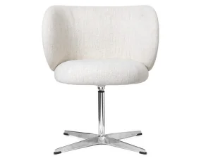 Jídelní židle Rico Swivel, Bouclé off-white