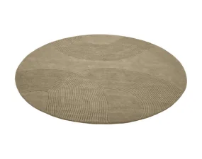 Koberec Zen Round Ø200 cm, dark beige