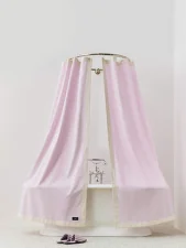Sprchový závěs Outline, pink and cream