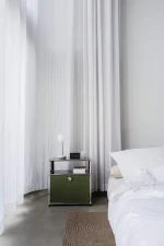 Noční stolek USM Haller M55, olive green