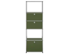 Policová sestava USM Haller M52, olive green