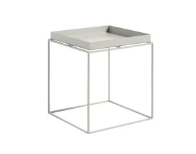 Stolek Tray Table 40x40, warm grey