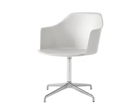 Kancelářská židle Rely HW38 s područkami, polished aluminium / oyster