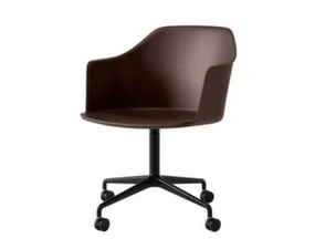 Kancelářská židle Rely HW48 s područkami, black / burnt umber