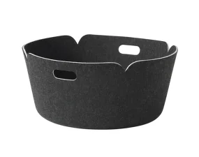 Koš Restore Round, black melange