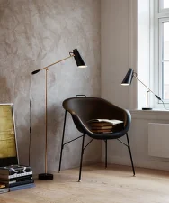 Stojací lampa Birdy, all black