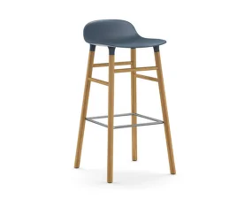 Barová židle Form 75 cm Oak, blue