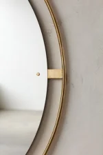 Zrcadlo Nimbus Ø110, polished brass