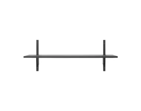 Police Sector Shelf L/S, dark stained ash/black brass