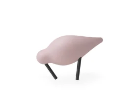 Dřevěný ptáček Shorebird Small, rose / black