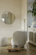 Zrcadlo Pond XL, dark chrome