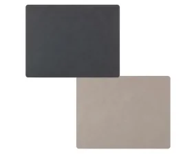 Oboustranné prostírání Double Square L, anthracite / light grey