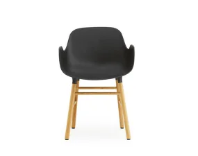 Židle Form s područkami Oak, black