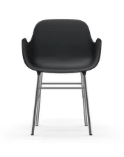 Židle Form s područkami Chrome, black