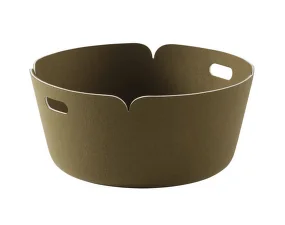 Koš Restore Round, brown green