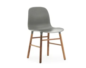 Židle Form Walnut, grey