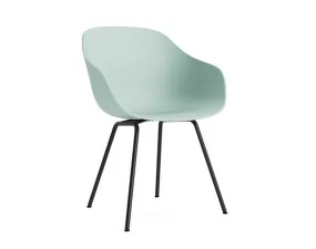 Židle AAC 226 Black Powder Coated Steel, dusty mint