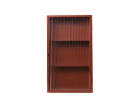 Skříňka Haze Reeded Glass, oxide red