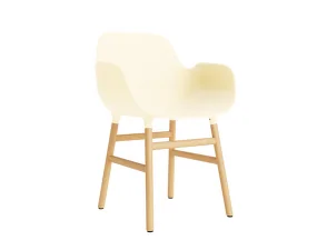 Židle Form s područkami Oak, cream