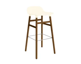 Barová židle Form 75 cm Walnut, cream