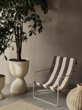 Křeslo Desert Lounge Chair, cashmere / chocolate