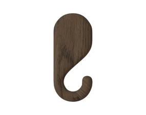 Nástěnný věšák Nob 11.5 cm, dark oiled oak