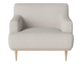 Křeslo Dover, white pigmented oiled oak / Adria beige