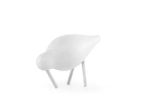 Dřevěný ptáček Shorebird Small, white / white