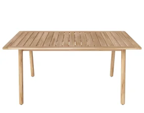 Zahradní stůl Patio 160 cm, untreated solid teak