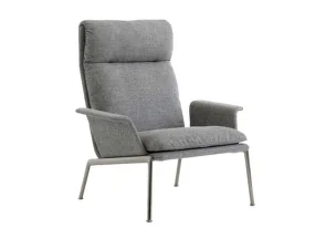 Křeslo Muno LN17 High Back w. Arms, Hallingdal 126/dark chrome