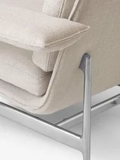 Třímístná pohovka Meantime AV31, Ecriture 210/polished aluminium
