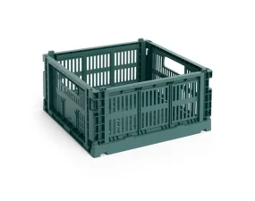 Úložný box Colour Crate Medium Square, dark green