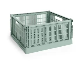 Úložný box Colour Crate Large Square, sage green