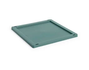 Plastové víko Colour Crate Medium Square/Cube, dark green