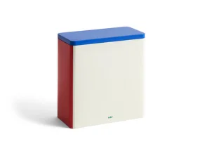 Plechová dóza Tin Container X-Large, off-white, blue and red