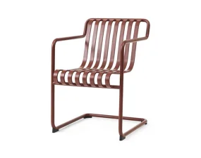 Židle Palissade Cantilever Dining Armchair, iron red