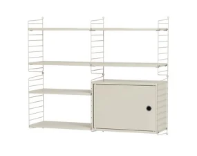 Policová sestava String Living Room R, beige