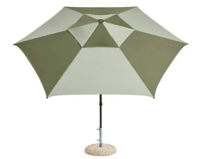 Slunečník Terrazza Hexagon, green and dark green