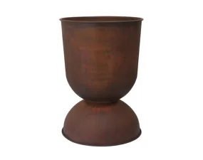 Květináč Hourglass Large, rust